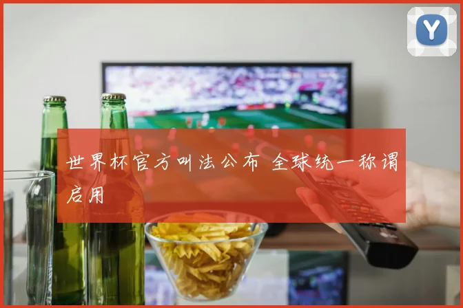 世界杯官方叫法公布 全球统一称谓启用